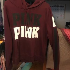 PINK maroon/ burgundy hoodie